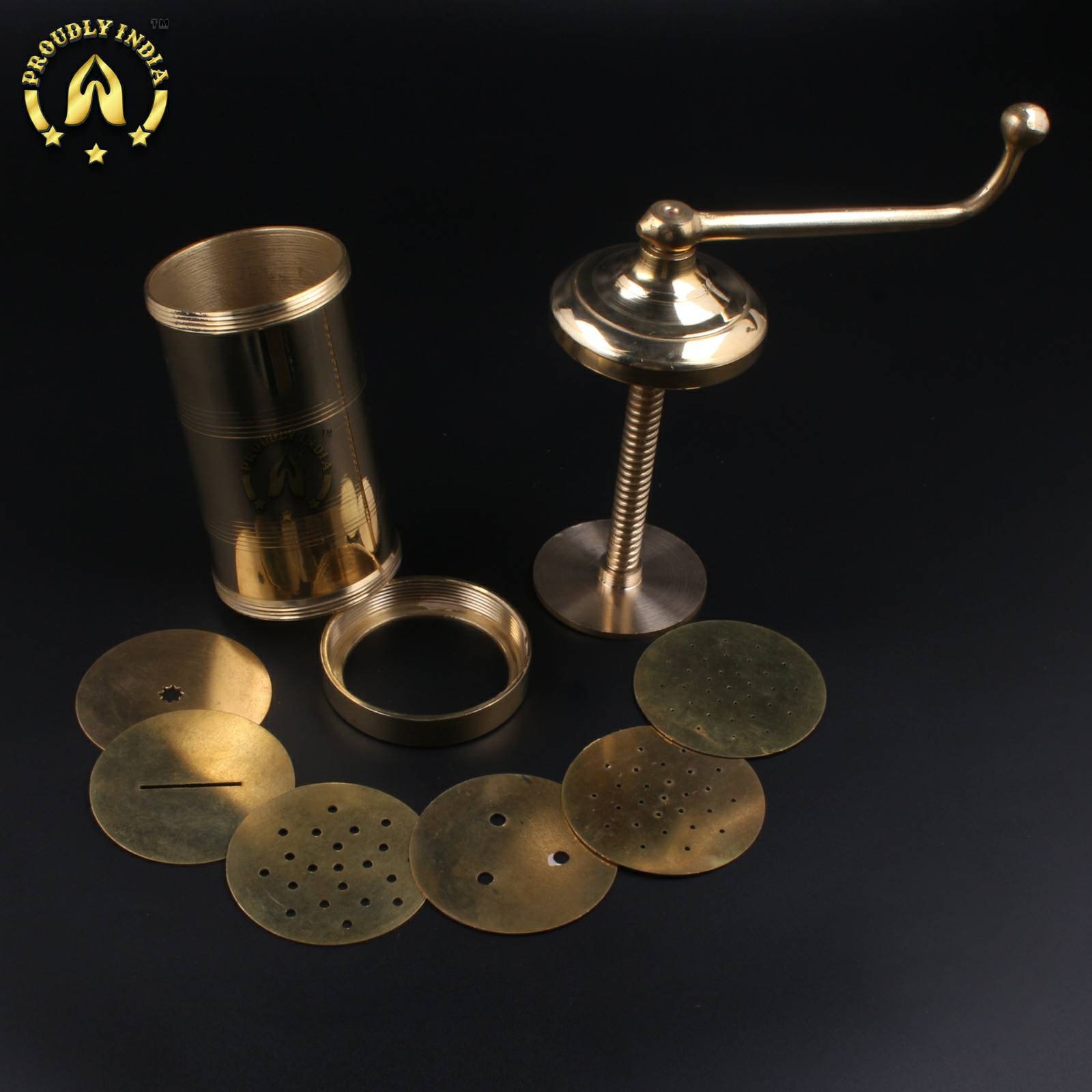 Yuktha Eternals Idiyappam/Murukku/Farsan Sev/Pasta Maker Machine Brass