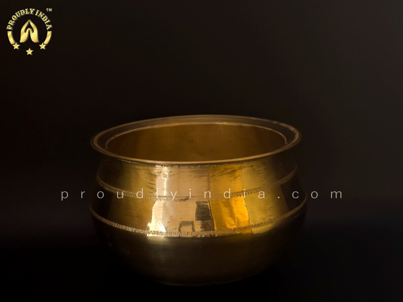 4 Liter Bronze Paruppu Uruli,vengala Paruppu Urli for Cooking Gravy