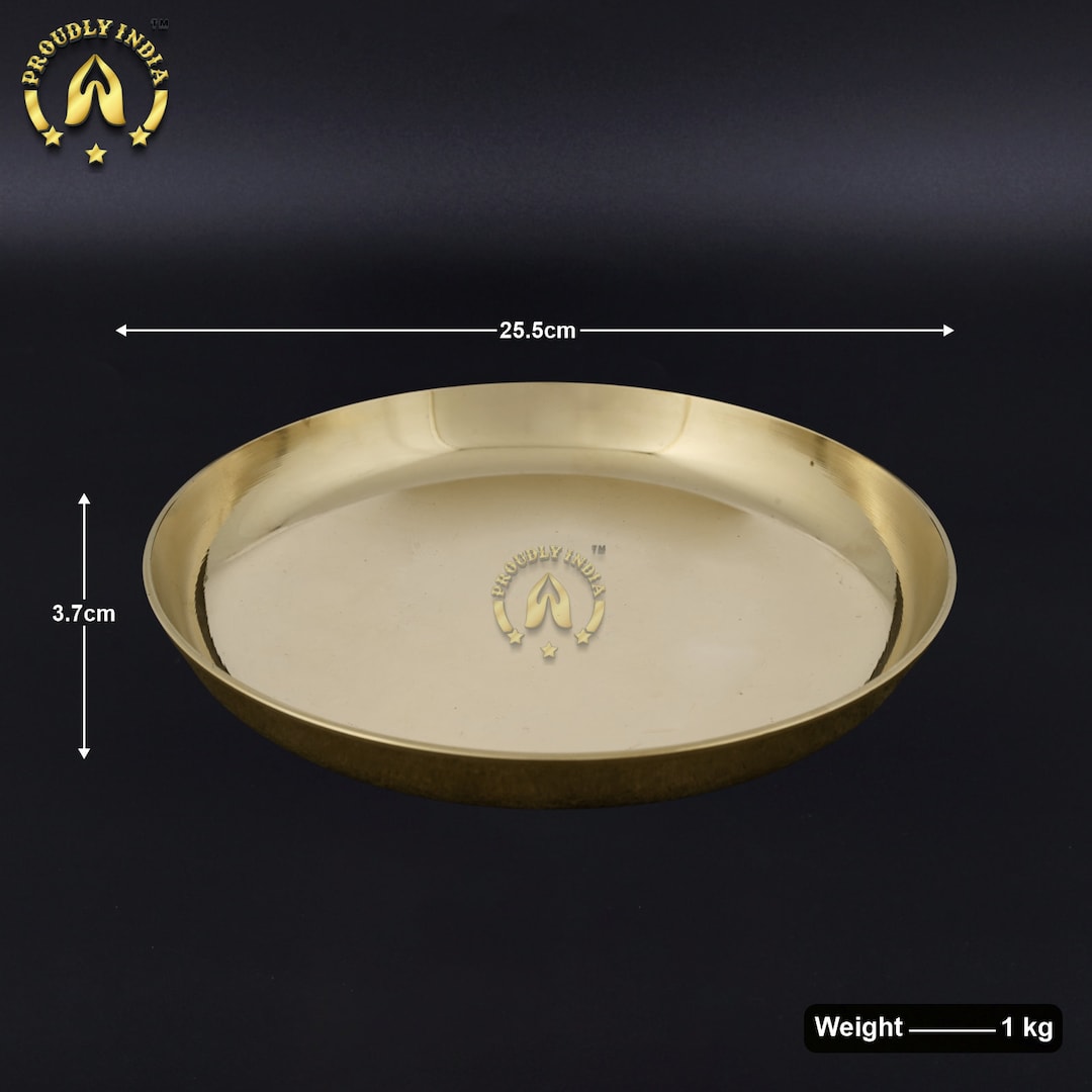Vengala Thattu, Pure Kansa Thali, Bronze Thali, Serving Plate, Dinner