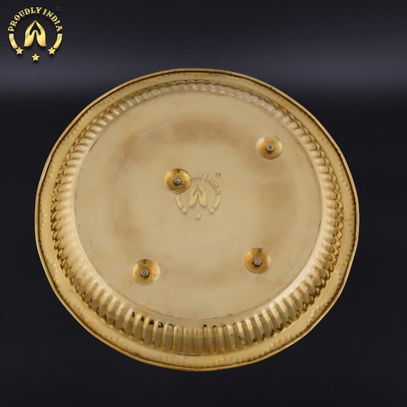 Traditional Pooja Thali in Brass