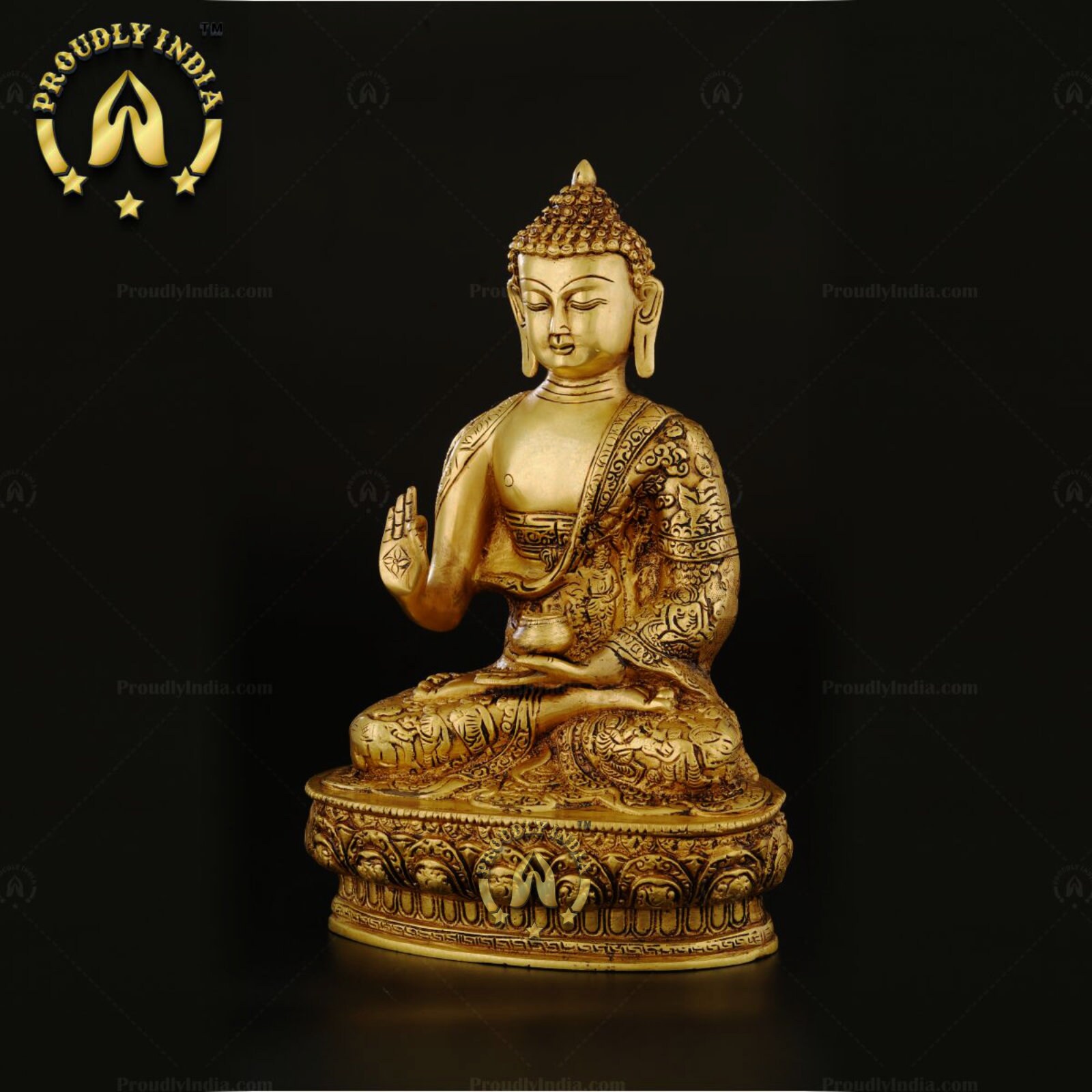 Brass Buddha Statue: 12.5 Inch Meditating Gautama Figurine - Etsy 日本