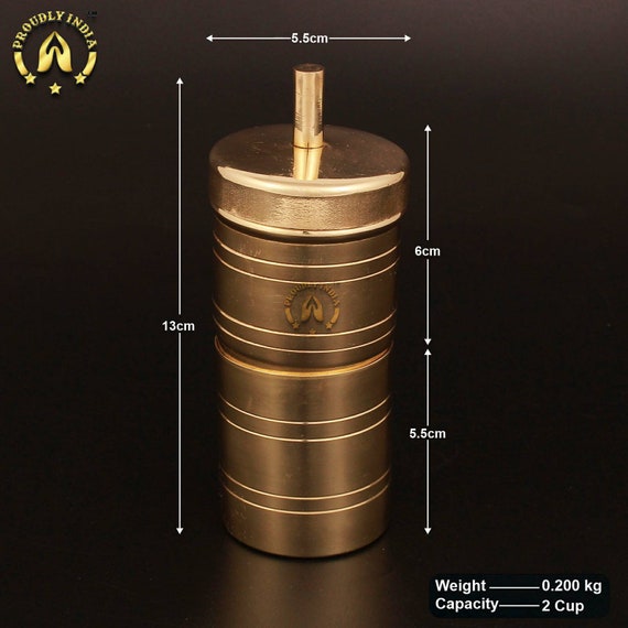 Brass Traditional South Indian Filter Coffee Drip Maker Buy Now 7