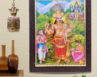 Veerabhadra Swamy Photo Frame, Lord Shiva Wall Art