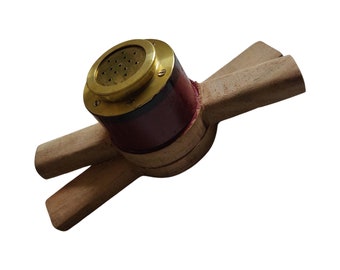 Traditional South Indian Murukku Press: Wooden Idiyappam Maker & Brass Achu Murukku Mold