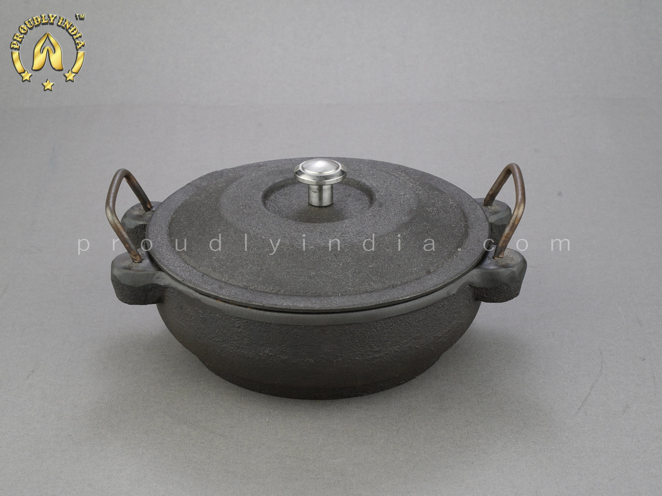 Small Kadai (8 Inches) - Premium Cast Iron - Cookware - Nallah