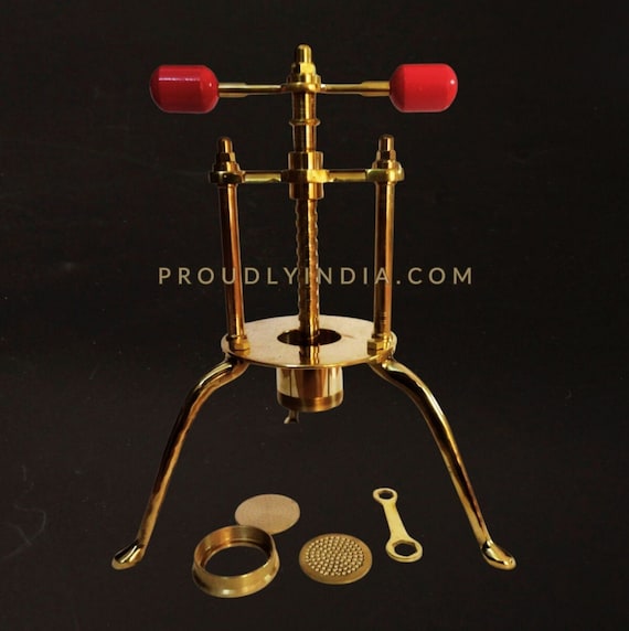 Brass Sevanazhi With 3 Legs and 2 Plate,brass Idiyappam Maker,string  Hopper,sev Sancha Maker,idiyappam,noolputtusevaiya,bhujia 