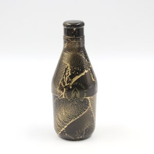 Mukhwas Bottle, Mukhwas Dani, Black Enameled Mukhwas Dani, Mukhwas Container, Mukhwas Box, Handcrafted Indian, Buy Brass Bottle