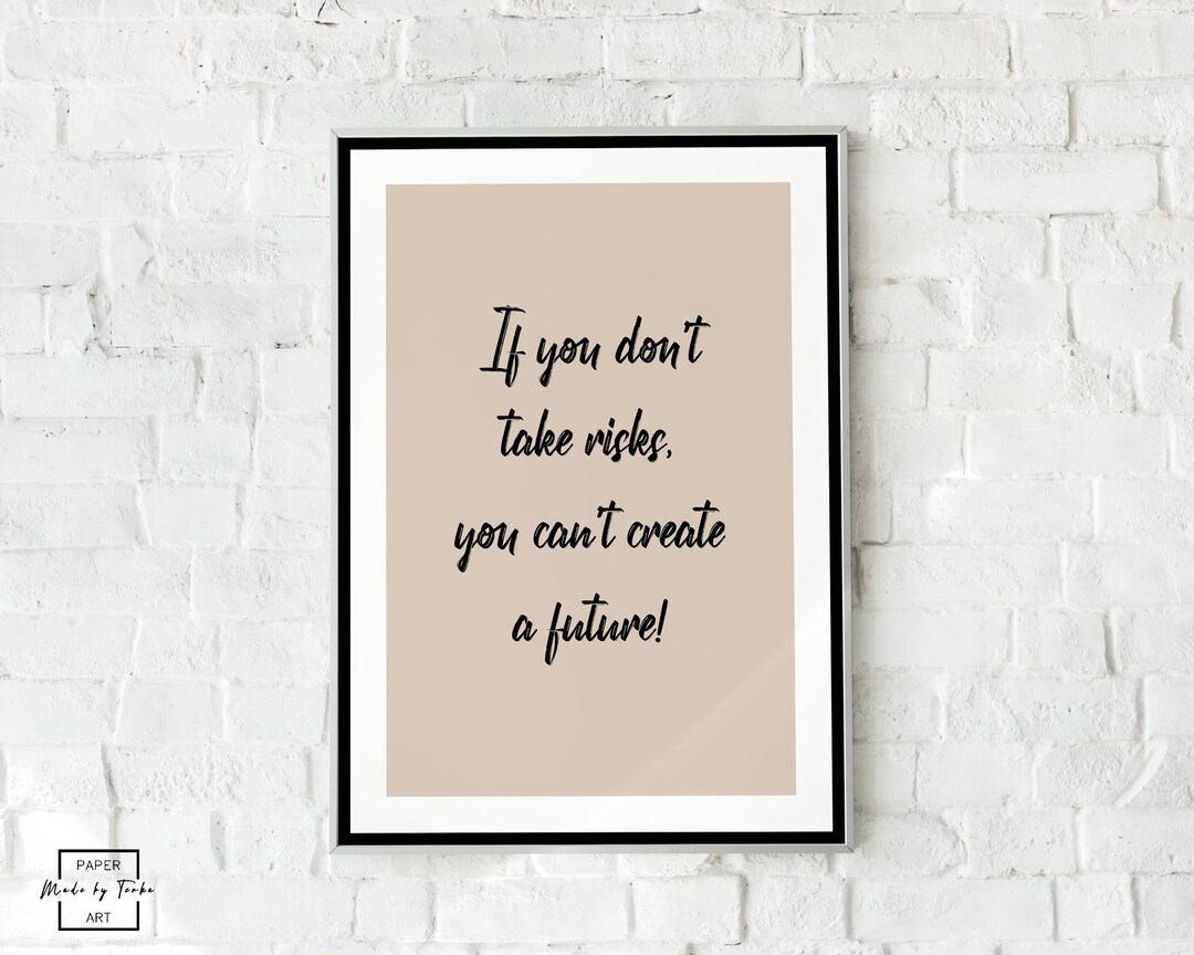 Anime Inspirational Quote Motivational Wall Art Affirmation Trendy Wall ...