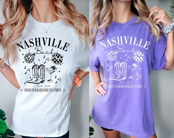 Custom Disco Bachelorette Party Shirts,The Bach Club Nashville Bachelorette Tee,Matching Bridesmaid Shirt,Customized Disco Nash Bach Social