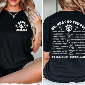Custom  Vet Shirt,Vet Tech Definition Sweatshirts,Veterinary Technician Veterinarian School Graduation Tee,Vet Assistant Receptionist Gifts