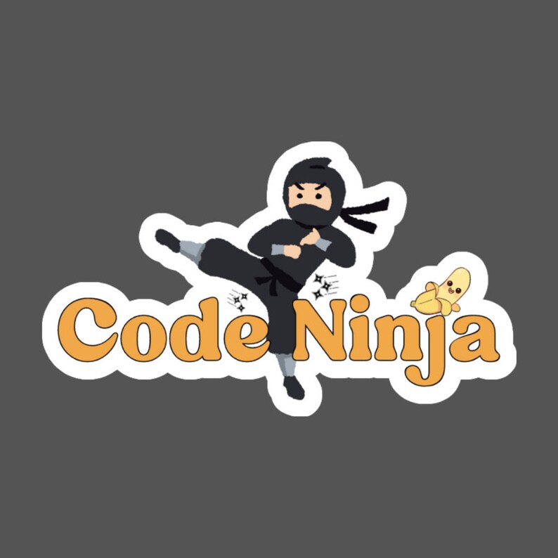 Code Ninja Sticker Master the Art of Stealthy Programming Etsy