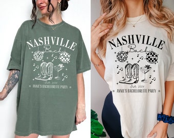 Custom Disco Bachelorette Party Shirts,The Bach Club Nashville Bachelorette Tee,Matching Bridesmaid Shirt,Customized Disco Nash Bach Social