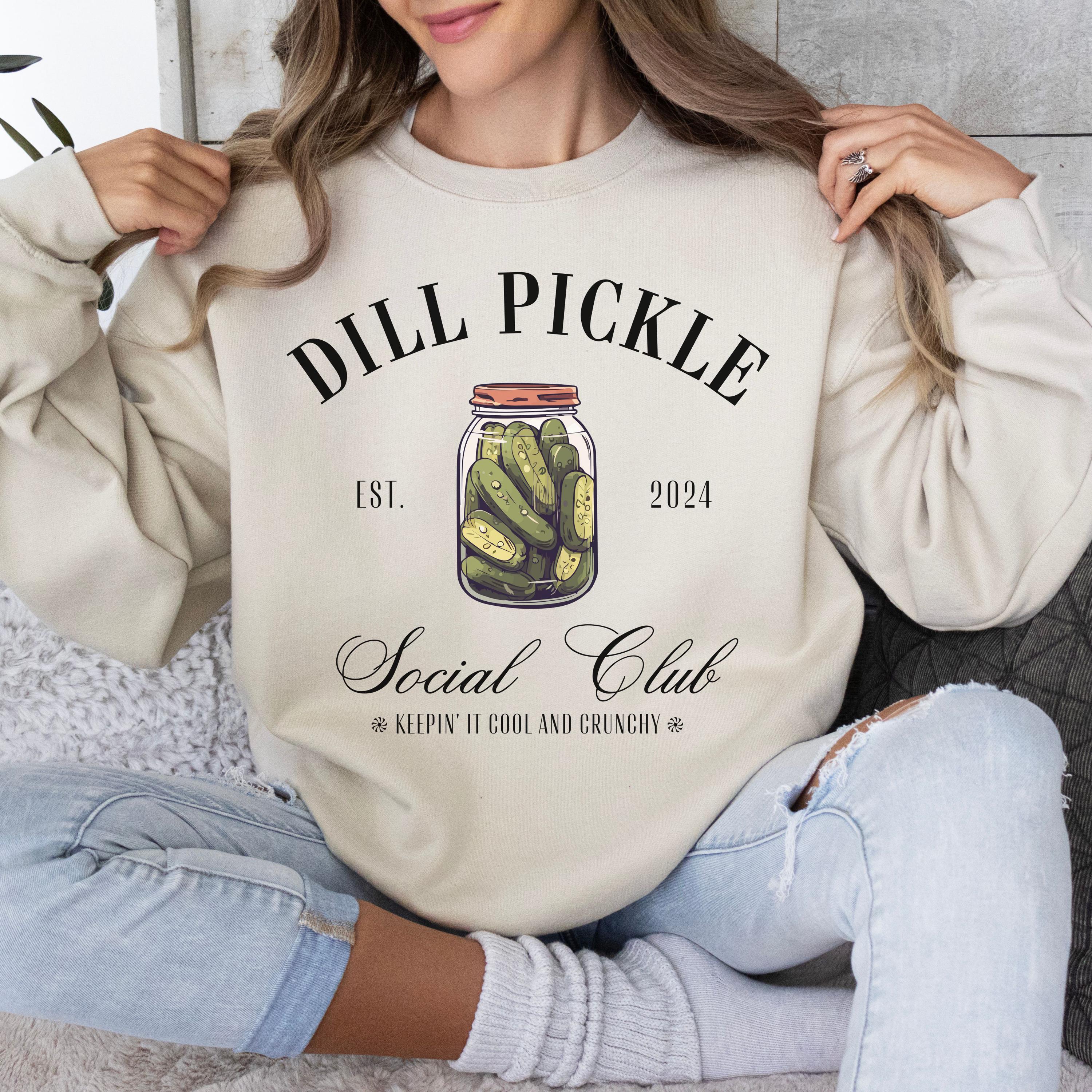 Funny Pickles Sweatshirt,Pickle Shirt Gift For Pickle Lover,Things I Do In My Spare Pickle Jar Crewneck,Funny Canning Tee Valentine Day Gift