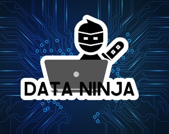 Pegatina de Data Ninja, Muéstrame la pegatina de datos, Pegatina de ciencia de datos, Reina de datos, Mujer en ciencia de datos, Regalo de ciencia de datos, Analista de datos, Nerd