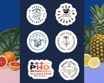 PhD  Sticker Sheet,PhD Graduation Sticker Pack Gift For Future PhD,Doctor Water Bottle Sticker Medical Student Gift,Doctorate Laptop Sticker