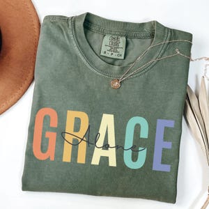 Sola Gratia Christian Comfort Color Shirt For Reformed Gift Reformation Day Bible T-shirt Protestant Lutheran Tee Reformed Woman Grace Alone