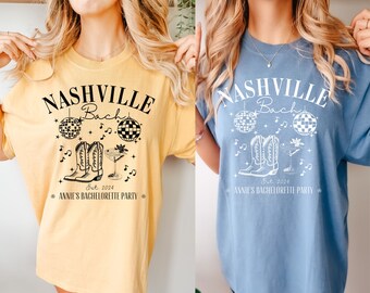 Custom Disco Bachelorette Party Shirts,The Bach Club Nashville Bachelorette Tee,Matching Bridesmaid Shirt,Customized Disco Nash Bach Social