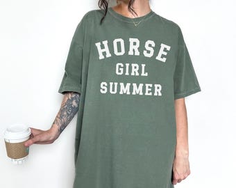 Horse Girl Summer Shirt Comfort Color,Horse Mom Club T-Shirt,Horse Mama Lover,Gift Horse Show Parents,Rodeo Mama Owner Tee,Mother's Day Gift