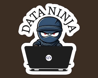 Daten Ninja Aufkleber Geschenk für Daten analytiker, Datenwissenschaftler Aufkleber, Daten Königin Frau in der Datenwirtschaft, Daten-Wissenschafts-Abschlussgeschenk oder Ingenieure