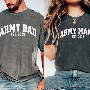Custom Army Mom Family Matching Shirts,Personalized Military Sweatshirts,Army Wife Girlfriend  Mother's Day  T-Shirt,Veteran Kids Tee Gifts