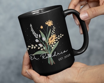 Customized Doctor Established Coffee Mug Gift For PhD Graduation,Custom New Doctor Coffee Mug,Future Doctoral Graduation Gifts,Doctor Cups