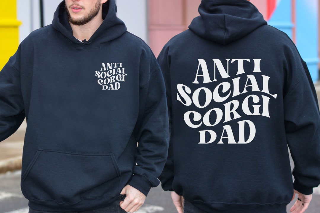 Corgi Dog Dad Hoodie,pembroke Welsh Corgi Dad Sweatshirt,gift for ...