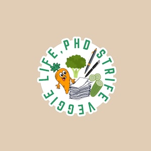 Veggie Life, adesivos de conflito de doutorado Adesivo engraçado de médico para aluno de doutorado, adesivo de garrafa de água de médico Presente para estudante de medicina, adesivos de doutorado
