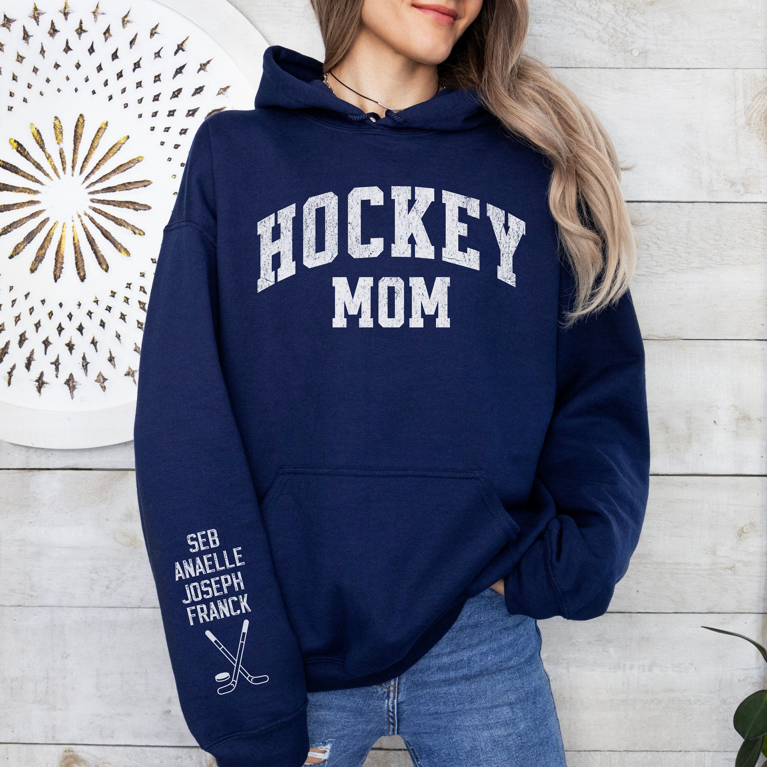 Hockey Mom Hoodie Laces Etsy