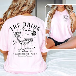Custom Disco Bachelorette Party Shirts,The Bach Club Bachelorette Tee,Matching Bridesmaid Shirts,Personalized Disco Bach Social Club Wedding