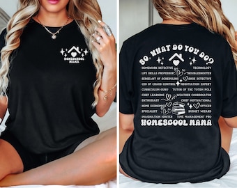 Homeschool Mom Shirt Funny Definition Sweatshirts Christian Homeschool T Shirts Gift for Her Homeschool Mothers' Day Stay At Home Mama Tees