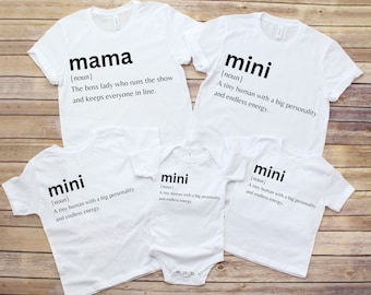 Mama And Mini Shirt, Mommy And Me Shirt, Family Matching Shirts For Mother And Daughter As Mothers Day Gift,Mommy And Me Outfit Gift For Mom