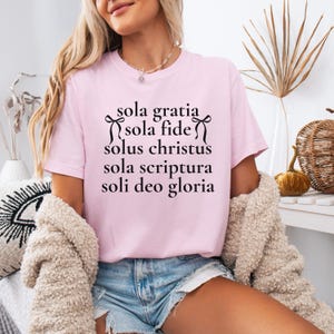 Five Solas Shirt Comfort Color For Reformed Christian Gift Reformation Day Bible Tshirt Protestant Lutheran Reformation Shirt Reformed Woman