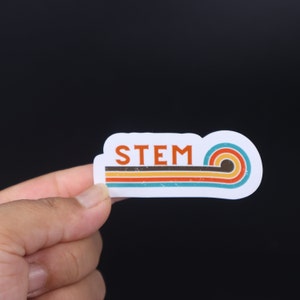 Scientist STEM Sticker, Engineer Gift, Woman in Tech Sticker, Steminist Sticker, Laptop Stickers,Mathematician Gift,Female Scientist Sticker