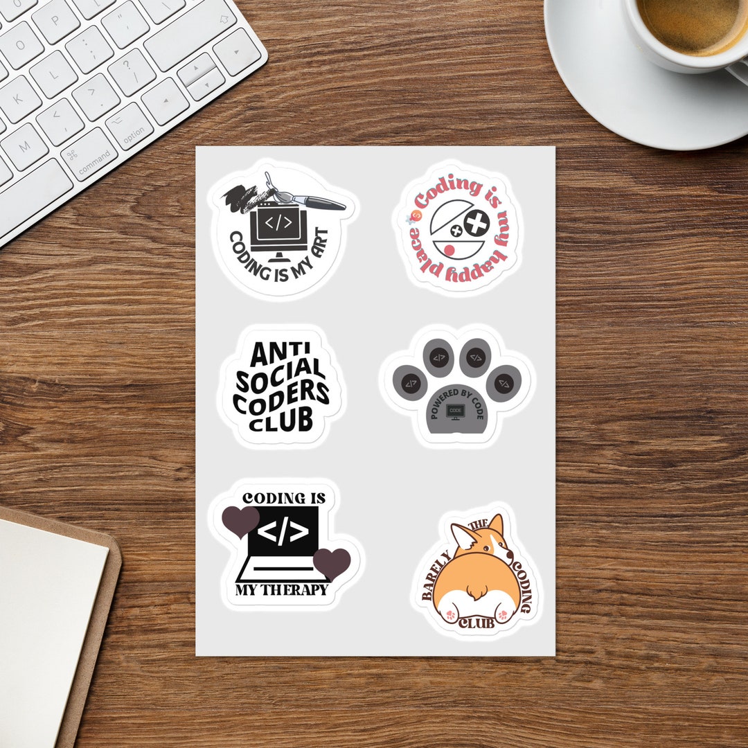 Programmer Stickers Sheet for Software Engineers,coder Women Who Code ...