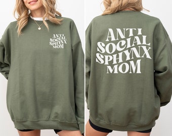 Sphynx Cat Moms Sweatshirts, Sphynx Cat Mama Shirts, Sphynx Owner Crewneck, Gift For Pet Mom, Sphynx Parents Shirt,Cat Mom Mother's Day Gift
