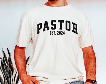 Custom Pastor Shirt, Personalized Pastor Established Shirt, Pastor Appreciation, Pastor's Gift,Christian Gift, Faith Shirt, Preacher T-Shirt