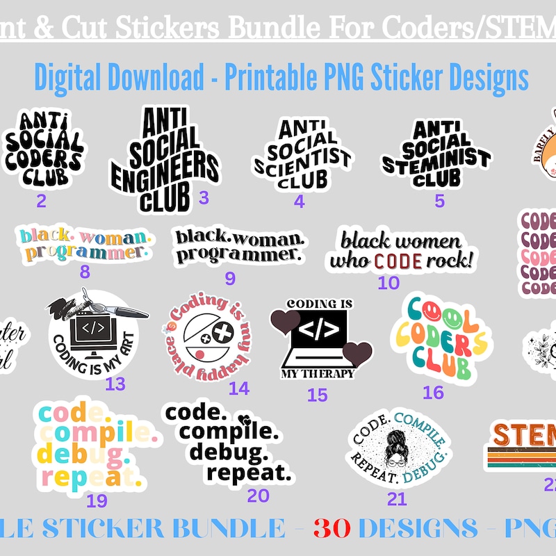 Programmer Stickers - Etsy