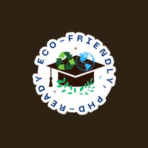 Autocollants Écologique, prêt pour le doctorat