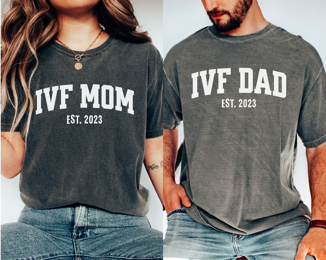 Custom IVF Mom Dad Shirts,personalized IVF Wife Mama Girlfriend ...