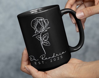Personalized Doctor Established Coffee Mug Gift For PhD Graduation,Custom New Doctor Coffee Mug,Future Doctoral Graduation Gifts,Doctor Cups