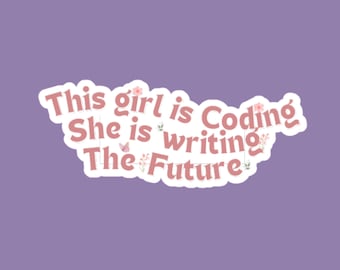 Frauen die programmiern, Coder Sticker, Computer Science Sticker, Frauen im Stamm, Computer Science, Coder Sticker, Stem Sticker, Programmierer Aufkleber