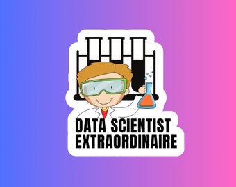 Data Genie Sticker, Data Scientist Sticker, Data Queen, Woman in Data Science,Data Science Gift,Data Analyst Accessory,Engineer Sticker,STEM