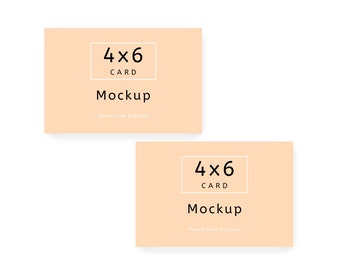 4x6 Card Mockup: Canva Template (Digital Download)