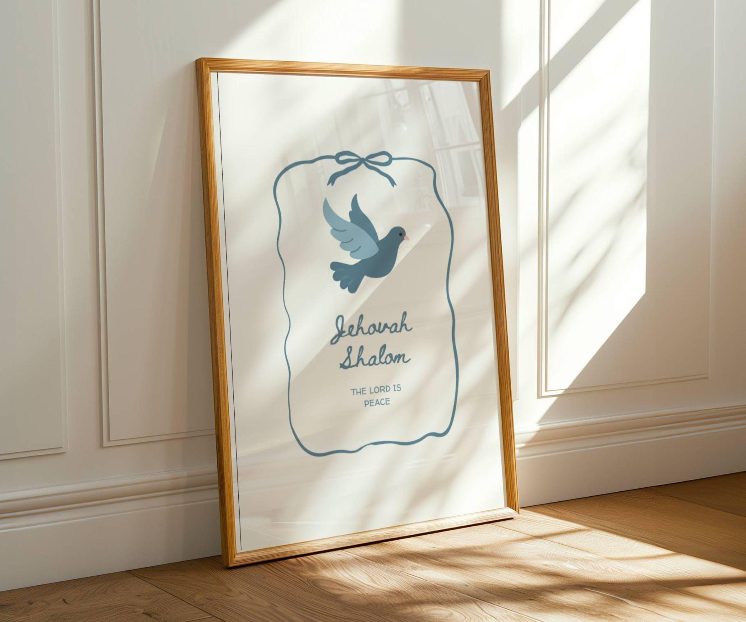 Names of God Christian Wall Art Set: Coquette Scripture Prints (digital ...