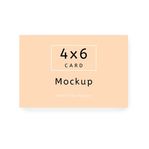 4x6 Card Mockup: Easy Canva Template