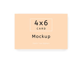 4x6 Card Mockup: Easy Canva Template