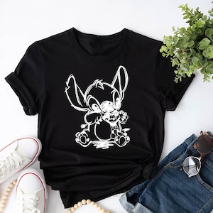 Casual Stitch Sweater, Disneyworld Lilo and Stitch Shirt, Playful Disneyland Apparel, Family Disney Vacation Shirt, Gift for Disney Lovers