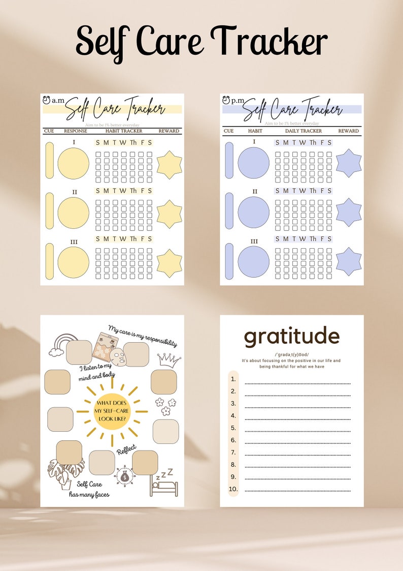 Daily Habit Tracker Habit Builder Habit Tracking Printable Morning ...