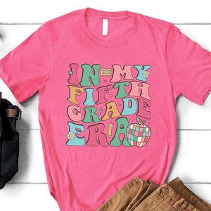 Retro Fifth Grade Shirt, First Day Of School Outfit, Back To School, First Day of Fifth  Grade Shirt, Personalized Fifth  Grader Tee