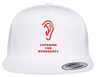 Listening For Democracy Hat, Save America Cap, Democracy Day Hat, Election 2024 Cap, Respect for Democracy Hat, Democracy Hat